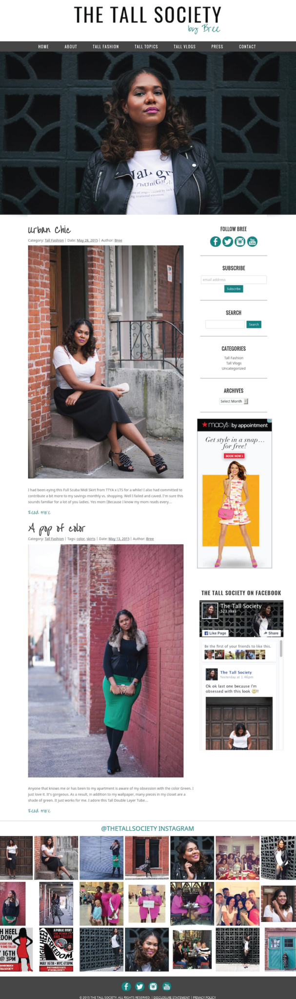 Custom WordPress Blog Design for NYC Fashion Blogger